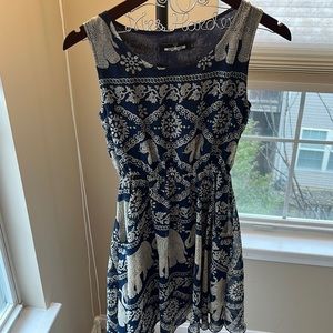 Paper Planes Elephant Print Dress